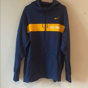 XXL West Virginia University NIKE zip up jacket